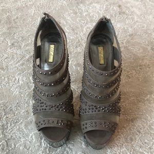 Wild Pair crystal open toe cage heels